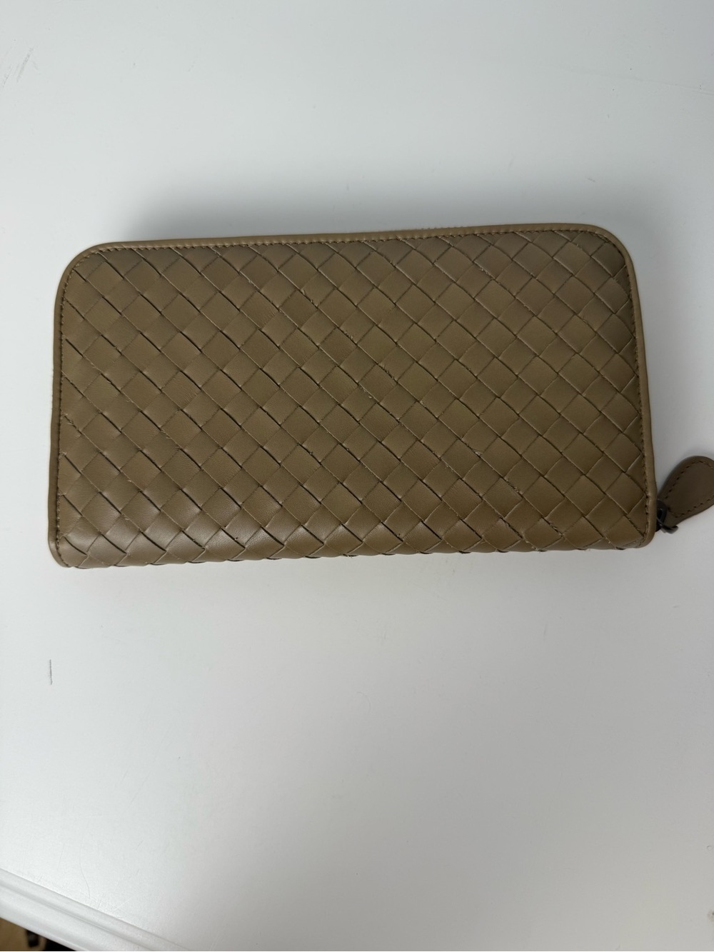 Bottega Veneta Intrecciato Zip-Around Wallet